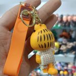 جاکلیدی سیلیکونی گارفیلد گردنبند دار - تصویر 2