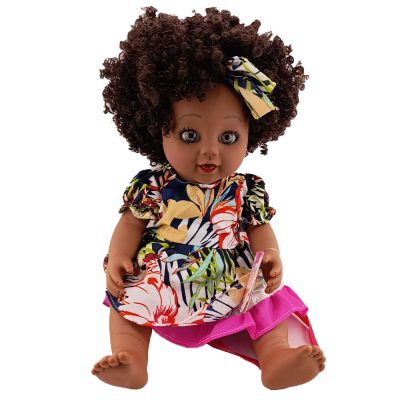 عروسک گوشتی دختر بچه آفریقایی 45 سانت