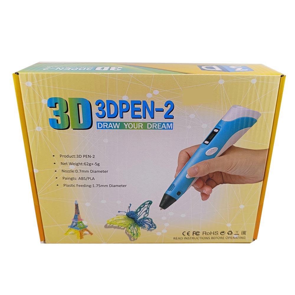 قلم سه بعدی جعبه زرد قلم جادویی طراحی سه بعدی 3DPen-2 - تصویر 1