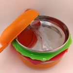 لانچ باکس همبرگری داخل استیل - تصویر 3