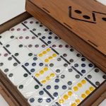 دومینو سنگی جعبه چوبی - تصویر 2