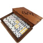 دومینو سنگی جعبه چوبی