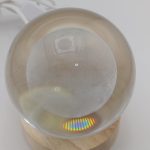 گوی کریستال چراغدار قطر 8 سانت کره ماه - تصویر 2