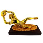 مجسمه فلزی جام بهترین دروازه بان طلایی 21 سانت