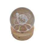 گوی کریستالی چراغدار قطر 6 سانت