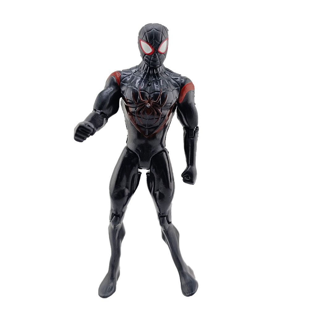 اکشن فیگور اسپایدرمن مشکی 15 سانت اکشن فیگور اسپایدرمن مشکی لیزردار - تصویر 1