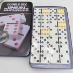 دومینو سنگی جعبه فلزی دابل سیکس - تصویر 2