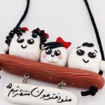 آویز پلیمری ماشین طرح خانواده قند ها - تصویر 2